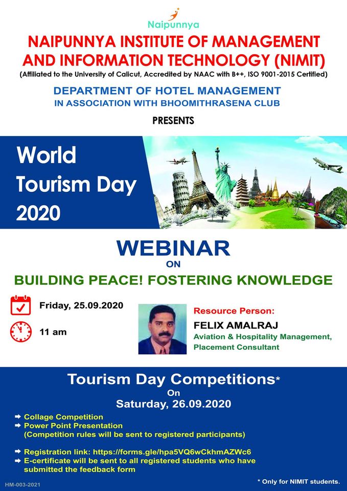 world tourism day