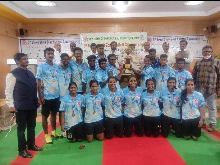 Kerala Korfball Team has won the First position