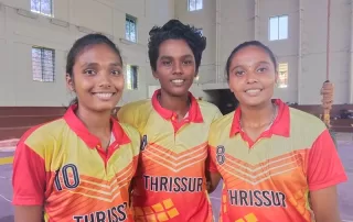 Second position in the Kerala State Drop Roball women Triples