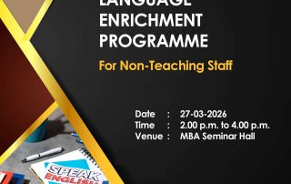Language Enrichment Programme for Non-teaching Staff
