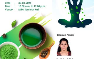 Seminar on Ancient Wisdom Meets Modern Wellness on 30-03-2026